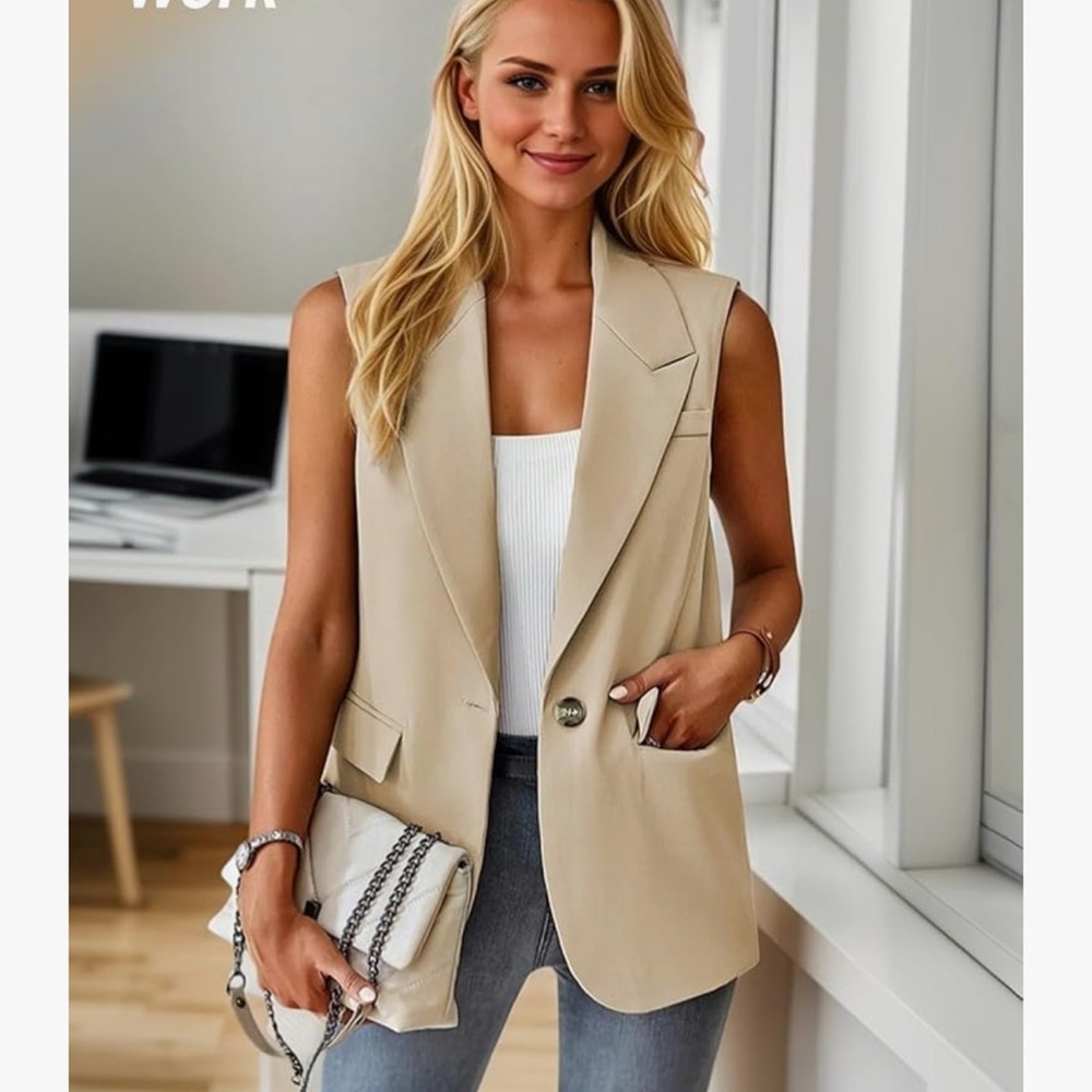 Timeless Business Casual Design Vest - Elevate your wardrobe! Large - Picture 2 of 5